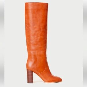 Loeffler Randall Gold Boots in Cognac